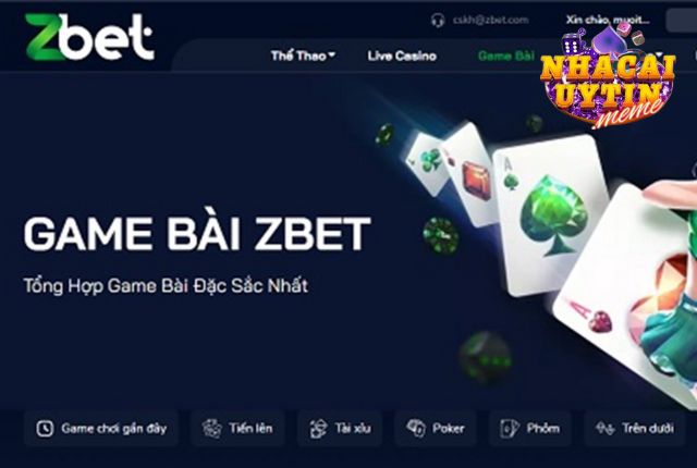 Hạng mục game bài Zbet siêu chất