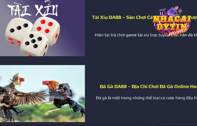 Hạng mục casino cực hot tại Da88