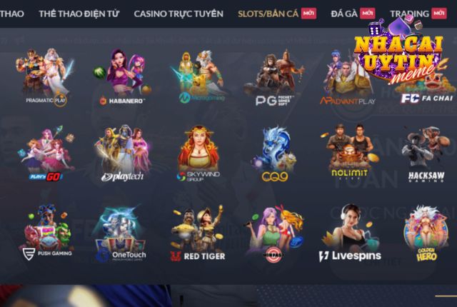 Hạng mục slot siêu hot tại Da88