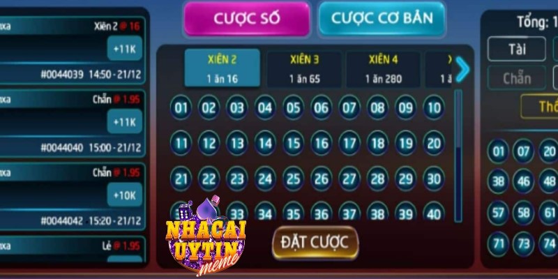 Cửa cược chẵn-lẻ trong game keno online