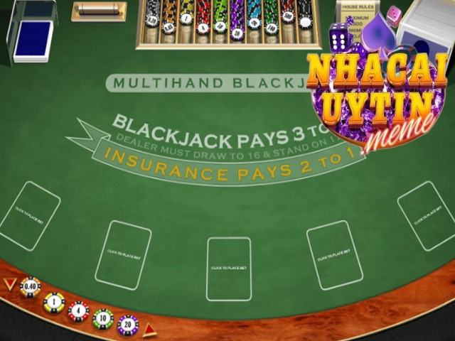 Đặt cược game bài Blackjack tỷ lệ thưởng cao 