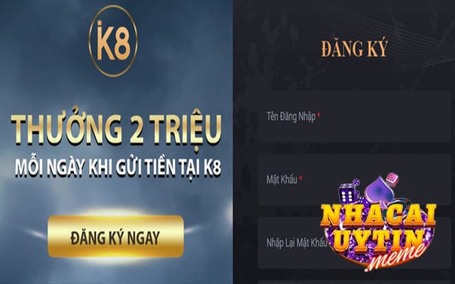 Đăng ký K8 đơn giản