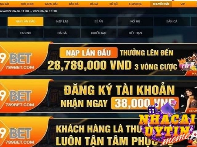 Nhận quà khuyến mãi 789bet hàng tháng