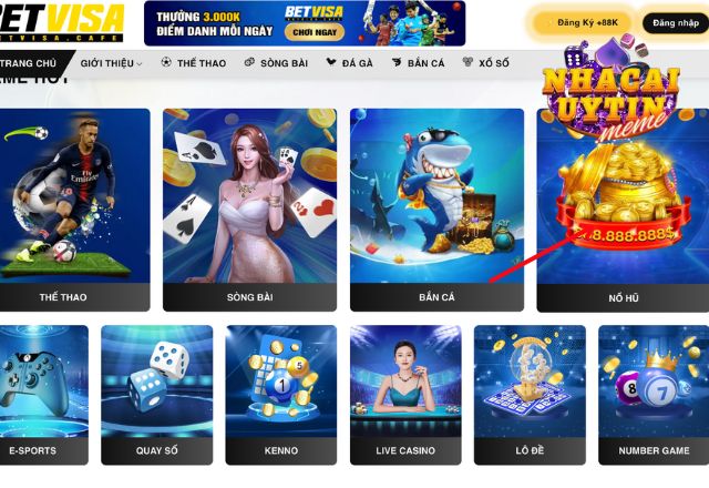 Slot nổ hũ Betvisa xanh chín