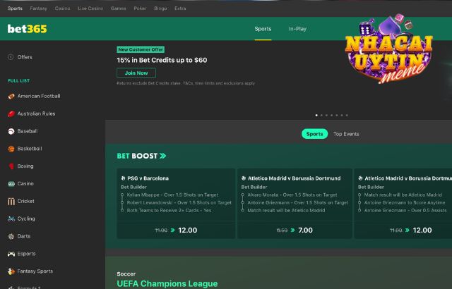 Thông tin về nhà cái Bet365