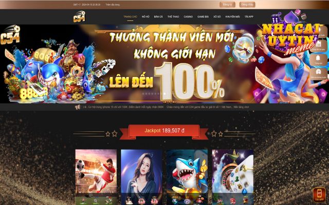 Trang web C54 hoạt động khỏe