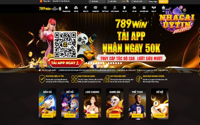 789Win sở hữu giao diện hiện đại