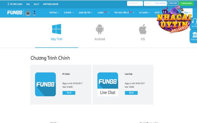 Cách tải app Fun88