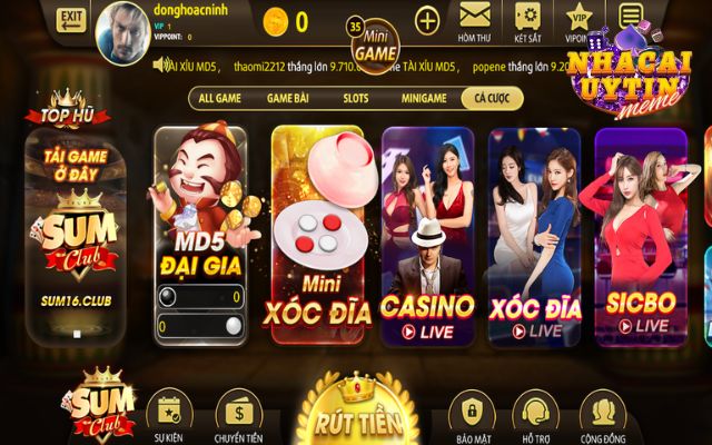 Chơi casino chất tại Sumclub