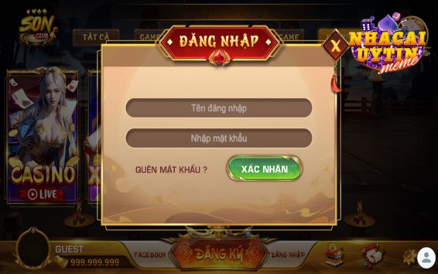 Hướng dẫn đăng nhập Sonclub