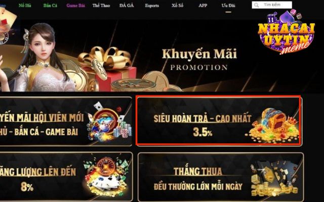 Khuyến mãi 88Bet hoàn trả 3.5%