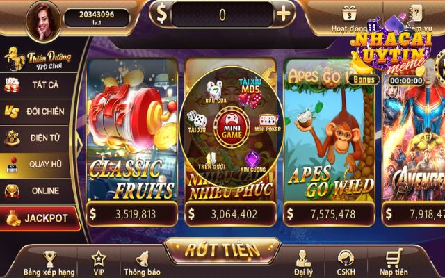 Minigame hấp dẫn tại Thiên Đường Trò Chơi