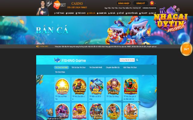 Sảnh game bắn cá hấp dẫn tại 789Bet