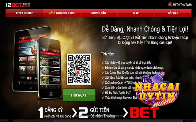 Link tải app 12bet cực đơn giản