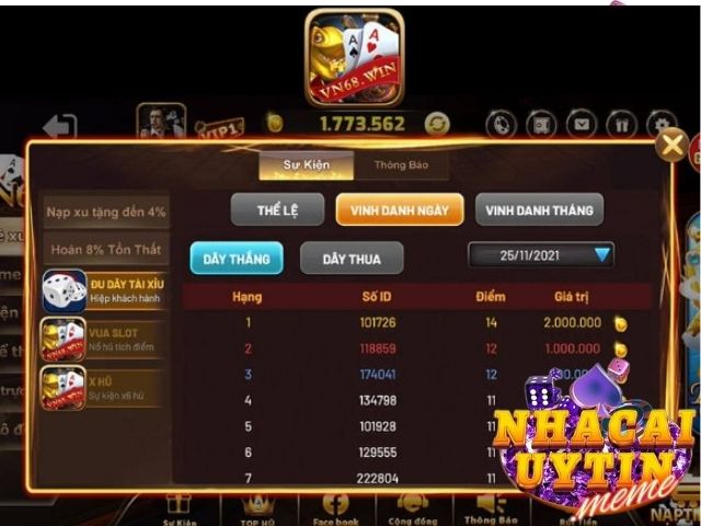 Tham gia sảnh chơi slot game tại Vn86